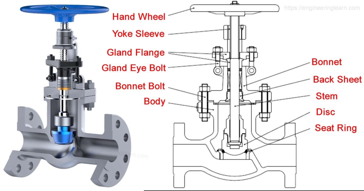 The structure of the globe valve