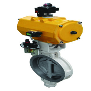 High performance wafer type cut off butterfly valve