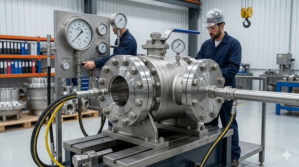 high pressure ball valve hydrostatic pressure test