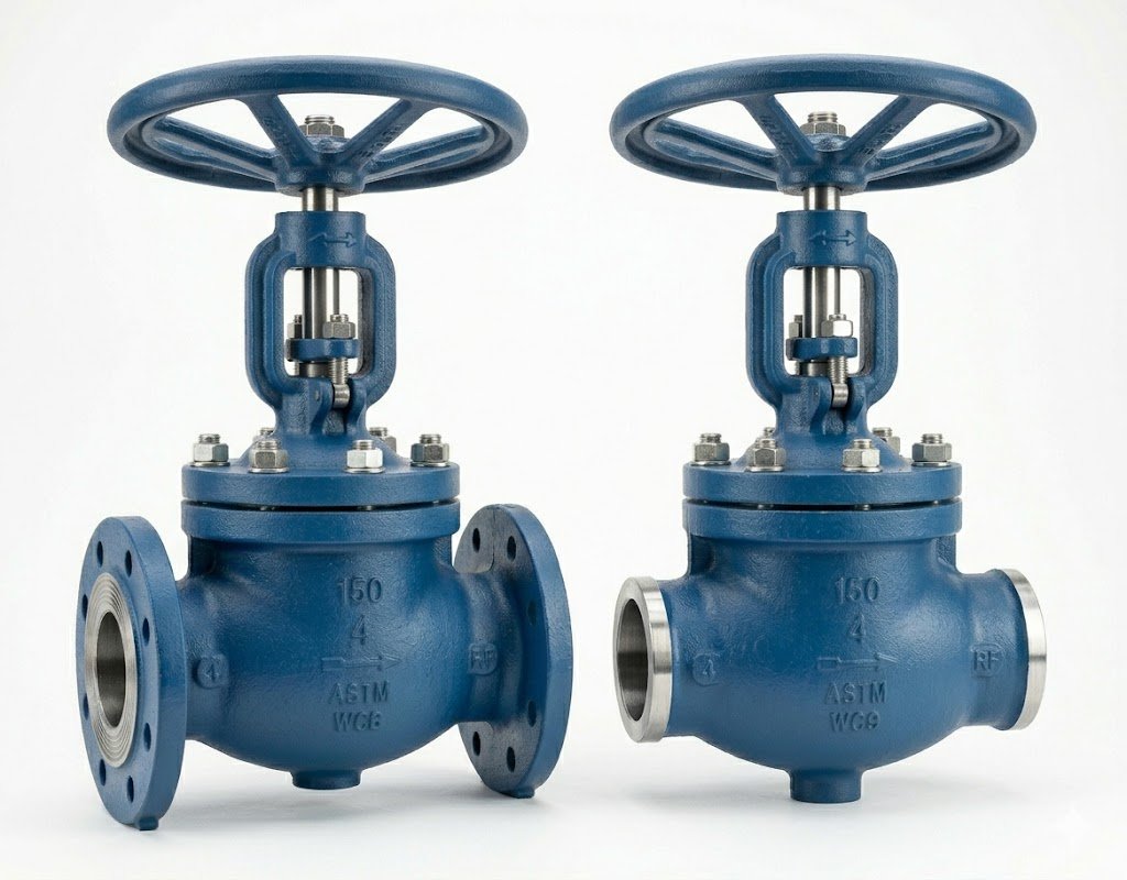 High temperature globe valves for steam and power plant service