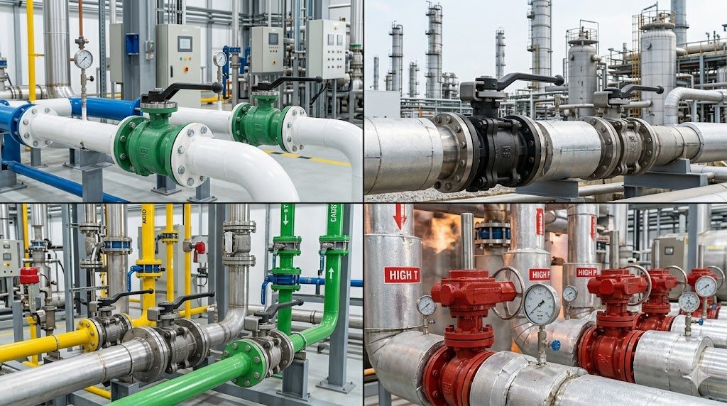 ball valve materials for water oil gas chemical and high temperature service
