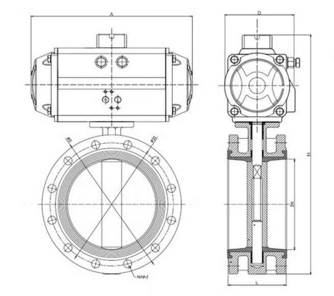 Pneumatic Butterfly Valve 3 Pneumatic Butterfly Valve - Image 3